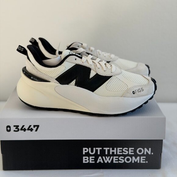 Figs New Balance 3447 in Cream, Size 7.5 - Picture 9 of 12
